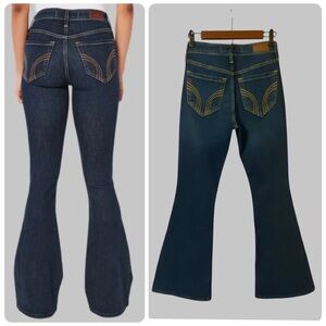 Hollister Flare High Waist Rise Denim Jeans